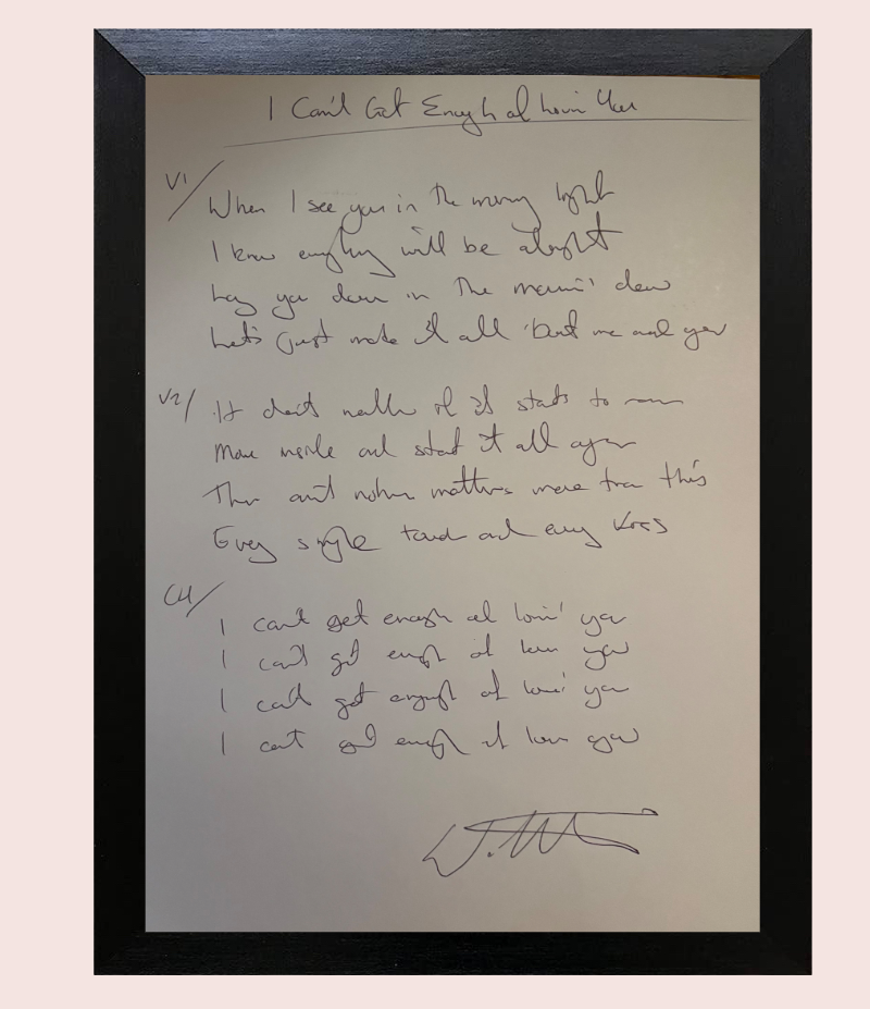 Hand-Written Lyrics