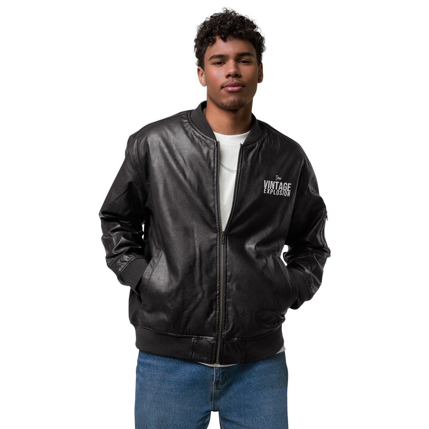 Limited Edition Leather Bomber Jacket