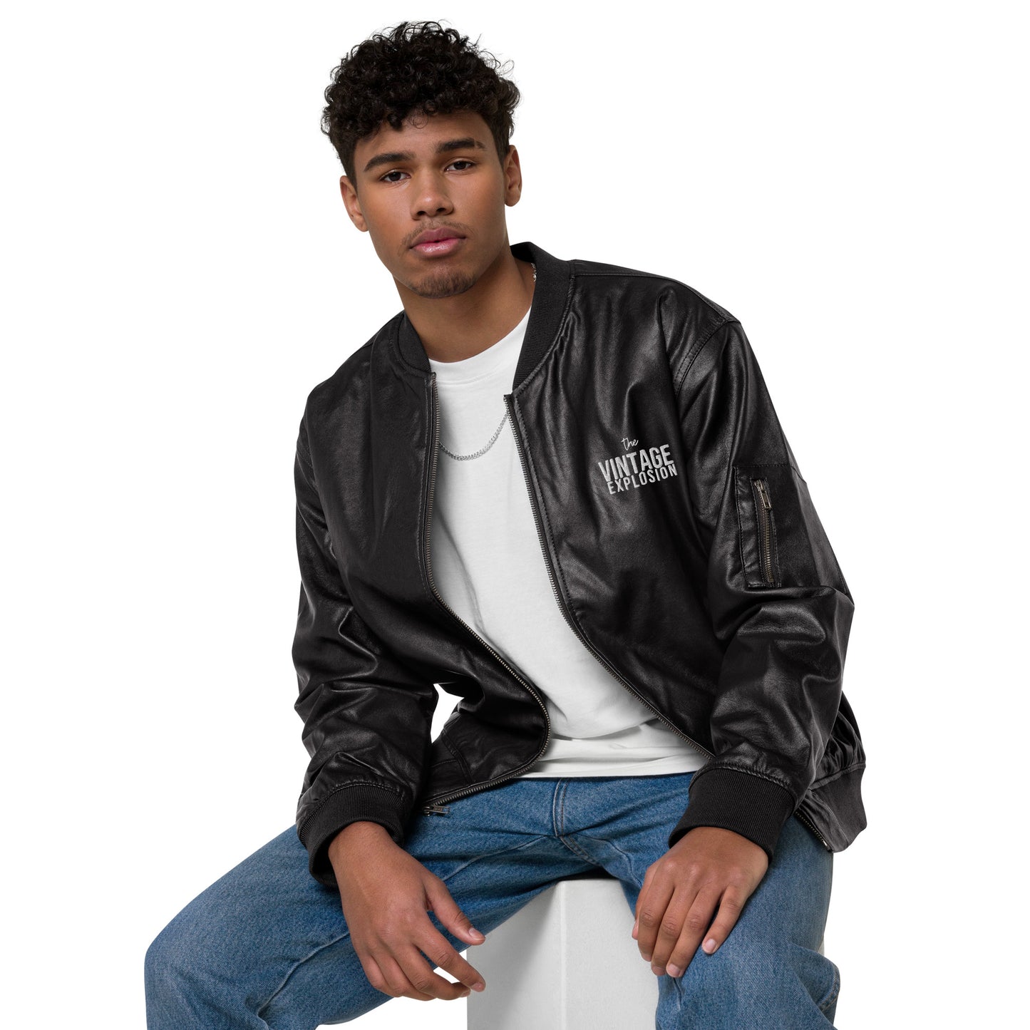 Limited Edition Leather Bomber Jacket