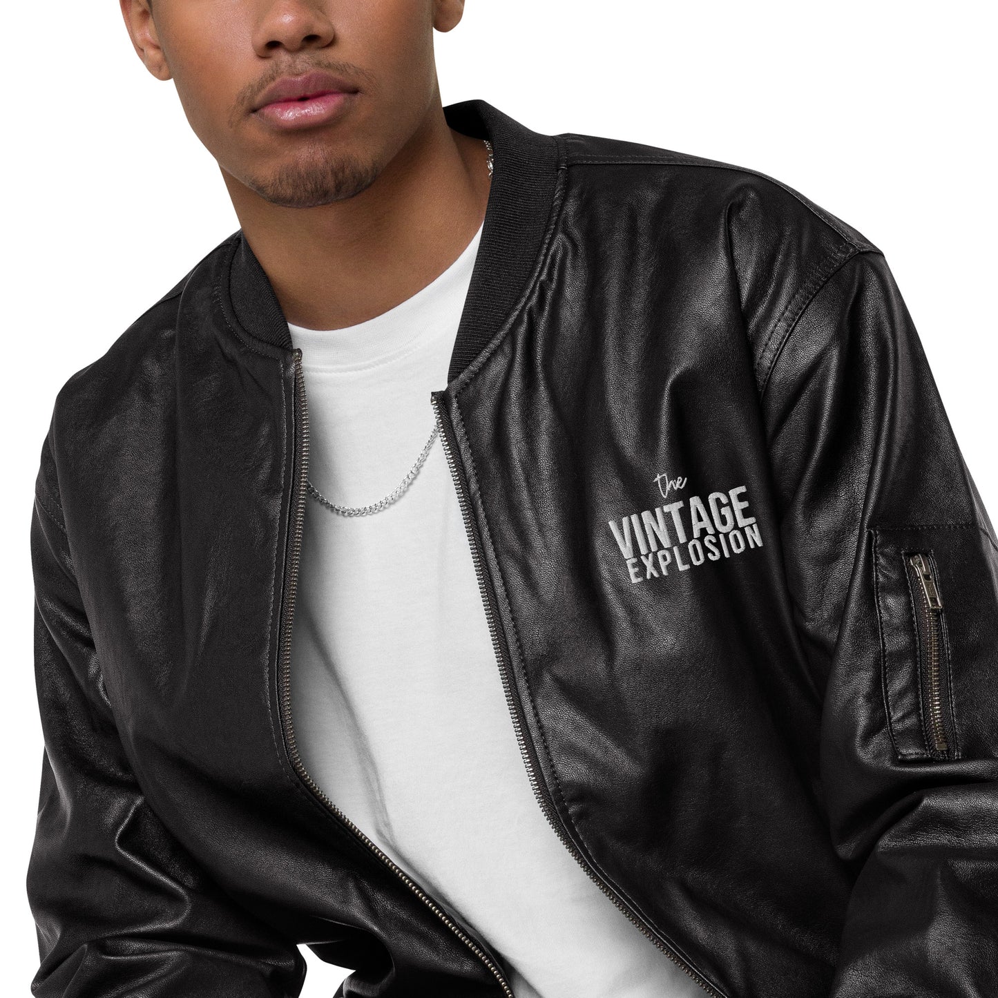 Limited Edition Leather Bomber Jacket