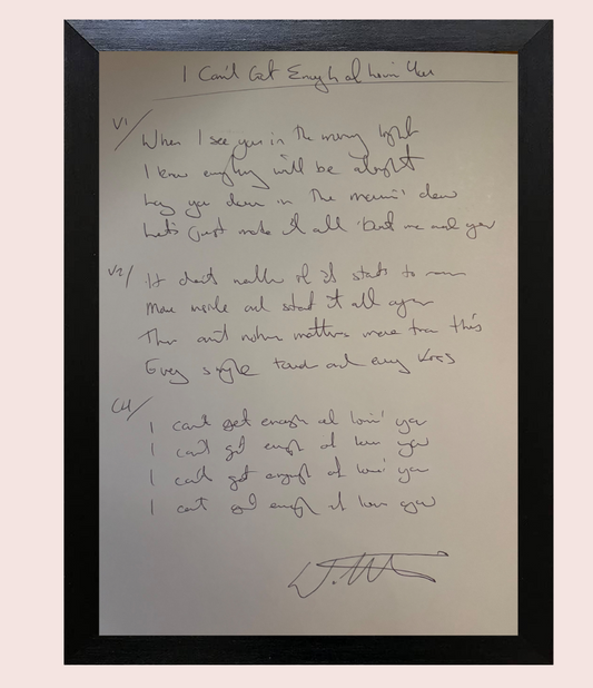 Hand-Written Lyrics